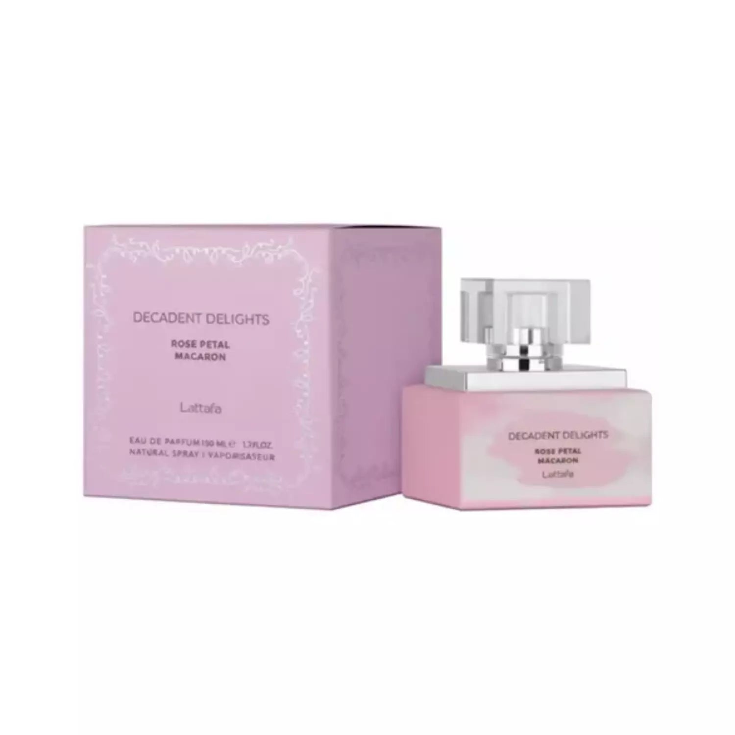 Perfume Decandent Delight Rose Petal Macaron EDP 50 ml Lattafa